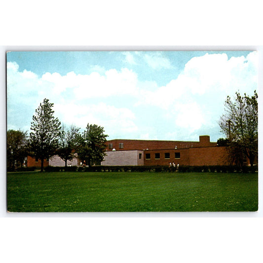 Indianapolis IN Indiana Central College Gymnasium 1960s Chrome Postcard Unused