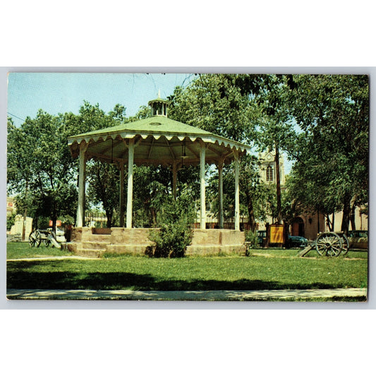 Albuquerque NM New Mexico Bandstand on Old Town Plaza Chrome Postcard Petley