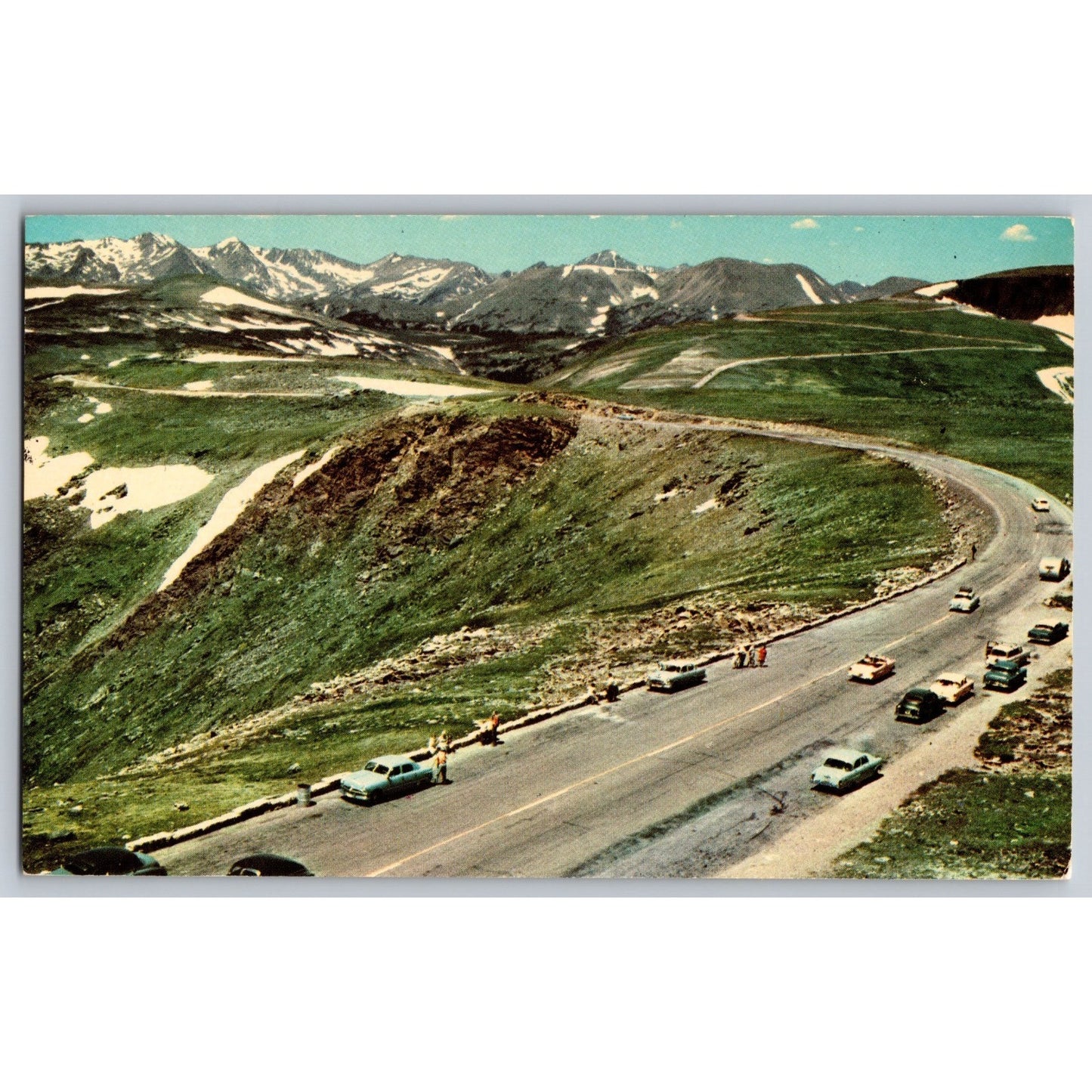 Estes Park CO Colorado Rocky Mountain National Park 1950s Chrome Postcard Unused