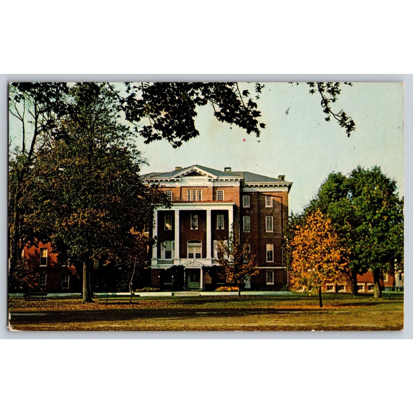 Dover DE Delaware Old Main Wesley College 1972 Chrome Postcard Used