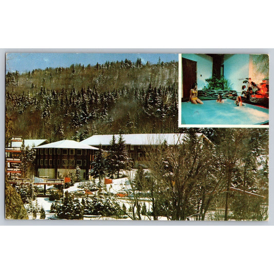 MT Snow West Dover VT Vermont The Lodge 1979 Chrome Postcard Used