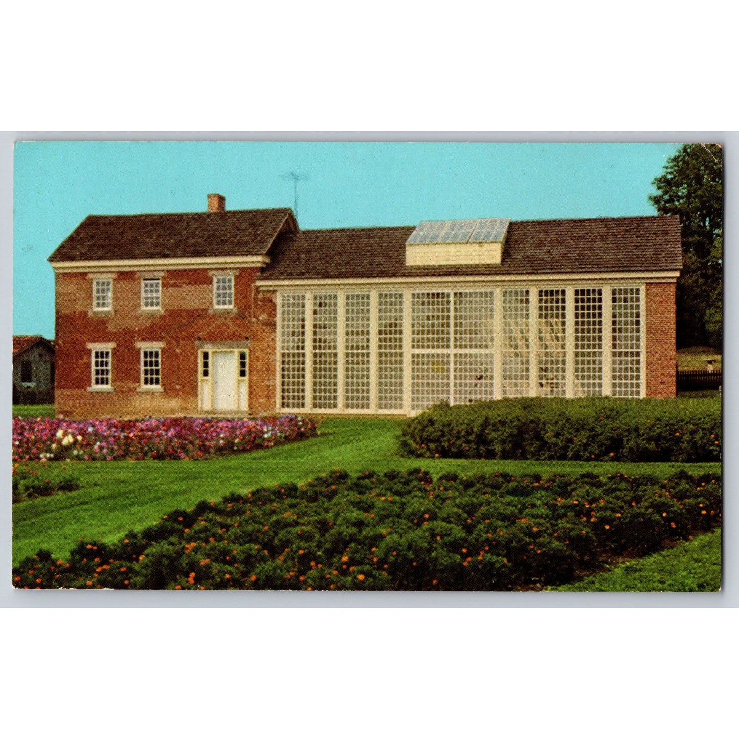 Zoar OH Ohio Zoar Greenhouse and Garden House 1971 Chrome Postcard Used