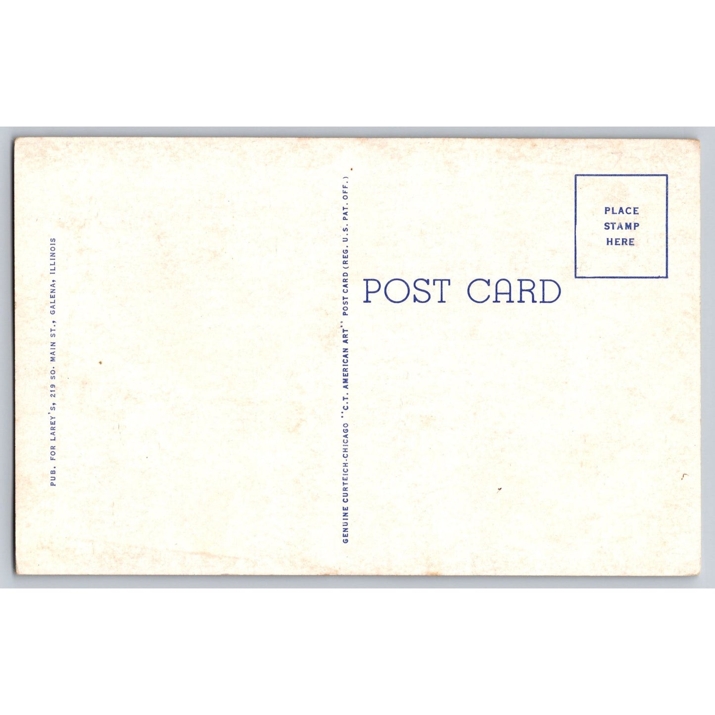 Galena IL Illinois General US Grant's Home Dining Room White Border Postcard