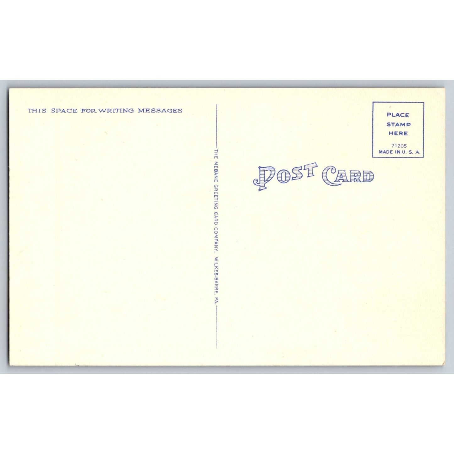 Williamsport PA Pennsylvania US Post Office 1940s Linen Postcard Unused Mebane