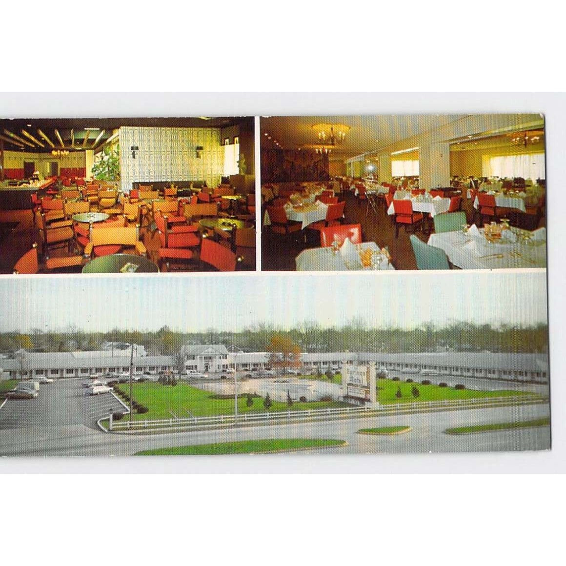 Lexington KY Kentucky The Springs Motel 3 Views Chrome Postcard Unused