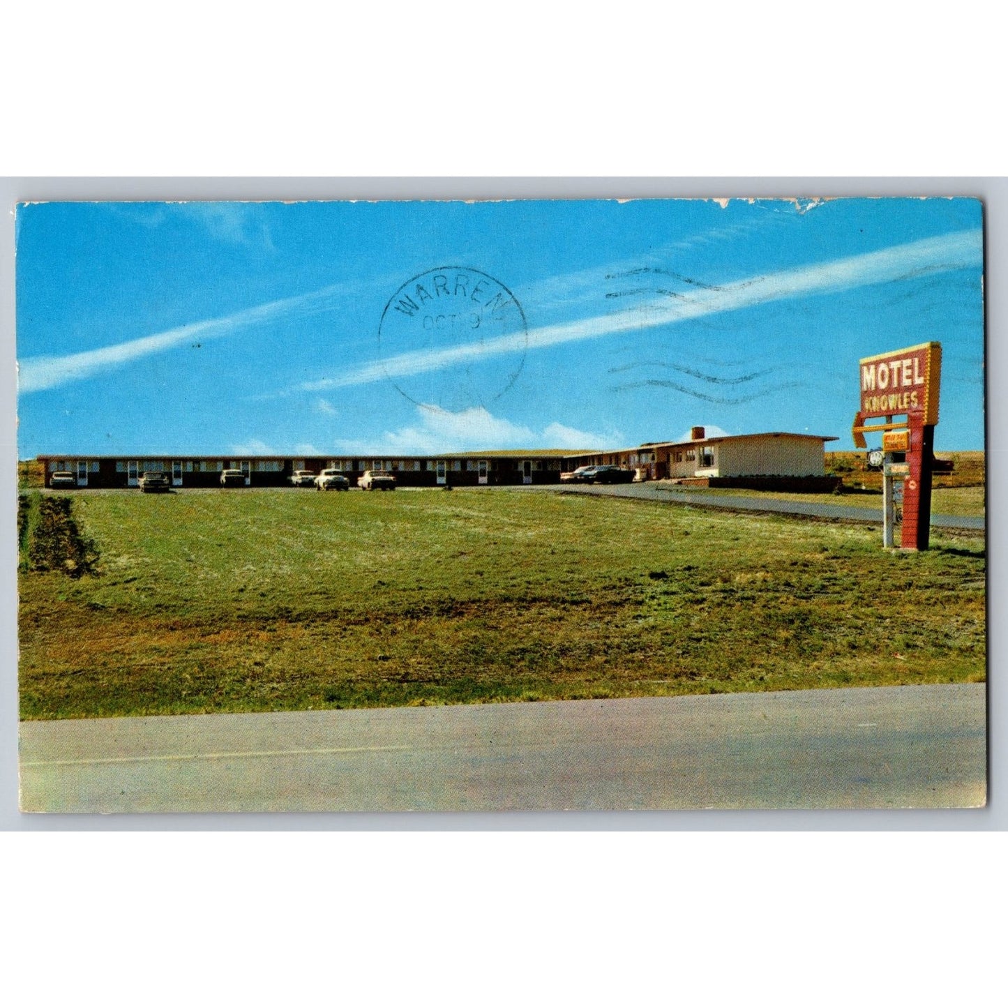Moose Jaw Saskatchewan Canada Knowles Motel 1962 Chrome Postcard Used