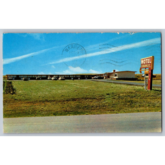 Moose Jaw Saskatchewan Canada Knowles Motel 1962 Chrome Postcard Used