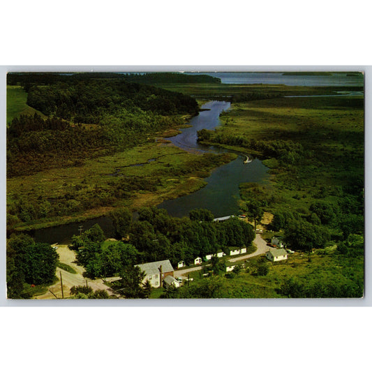 Keene Ontario Canada Browns Lodge & Cottages Chrome Postcard Unused