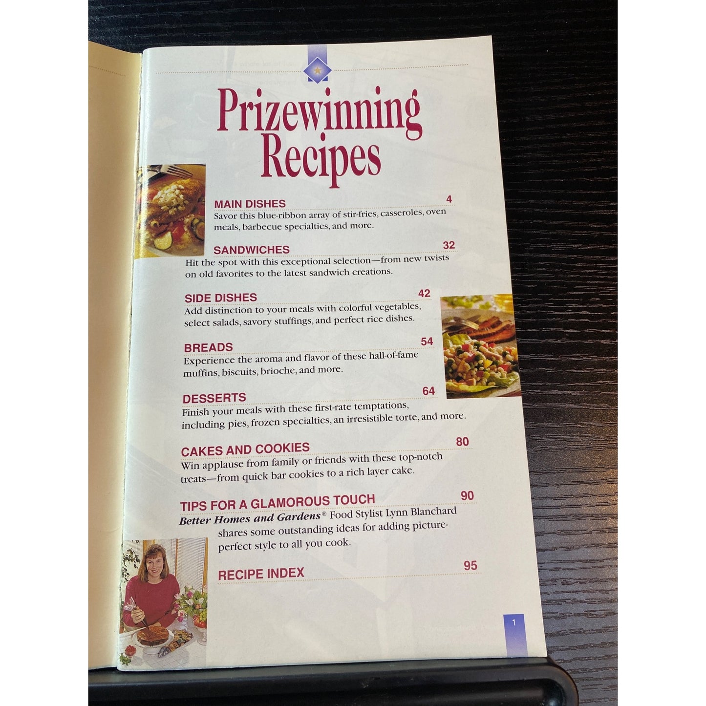 Better Homes & Gardens Prizewinning Recipes Cookbook Booklet