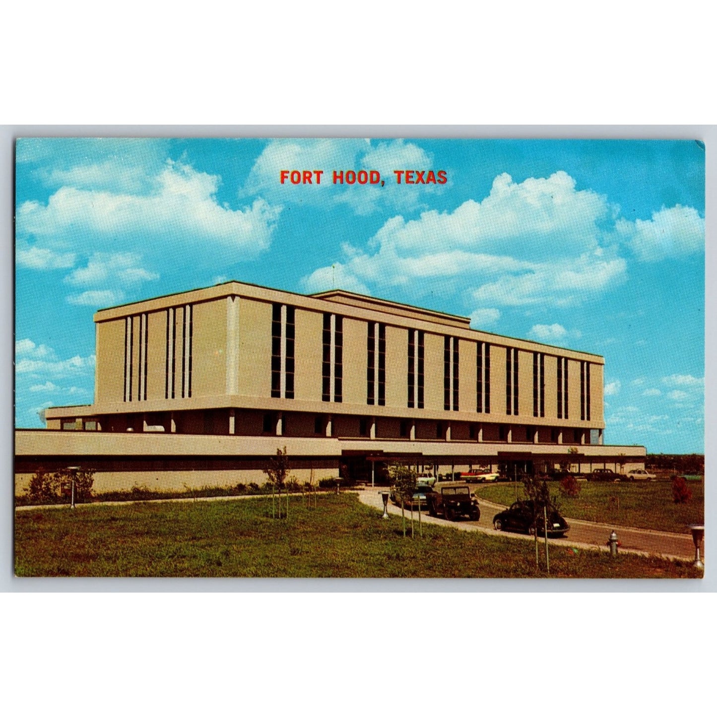Fort Hood TX Texas Darnall Army Hospital 1970s Chrome Postcard Unused