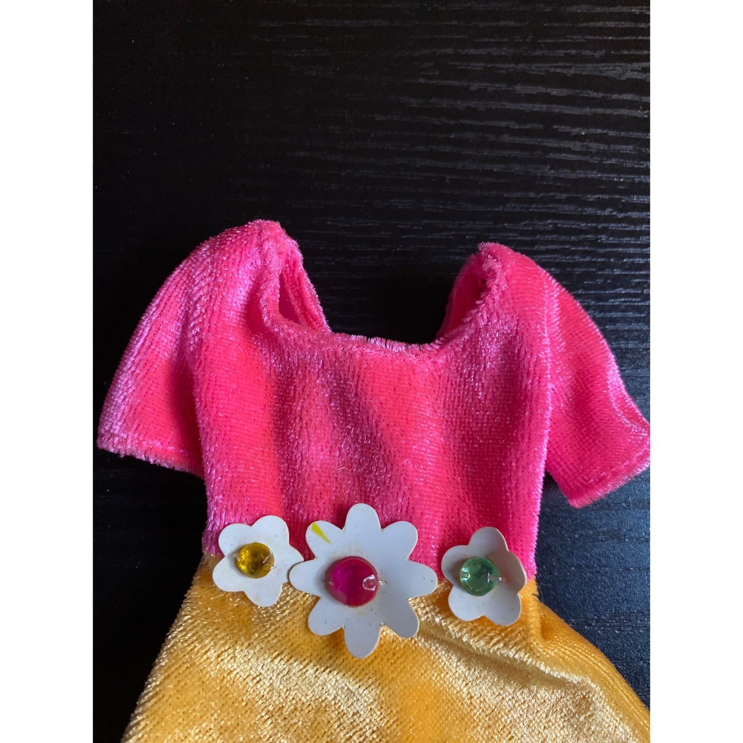 Barbie Fashion Avenue 14980 Pink Yellow with Tag 1996 Vintage Dress