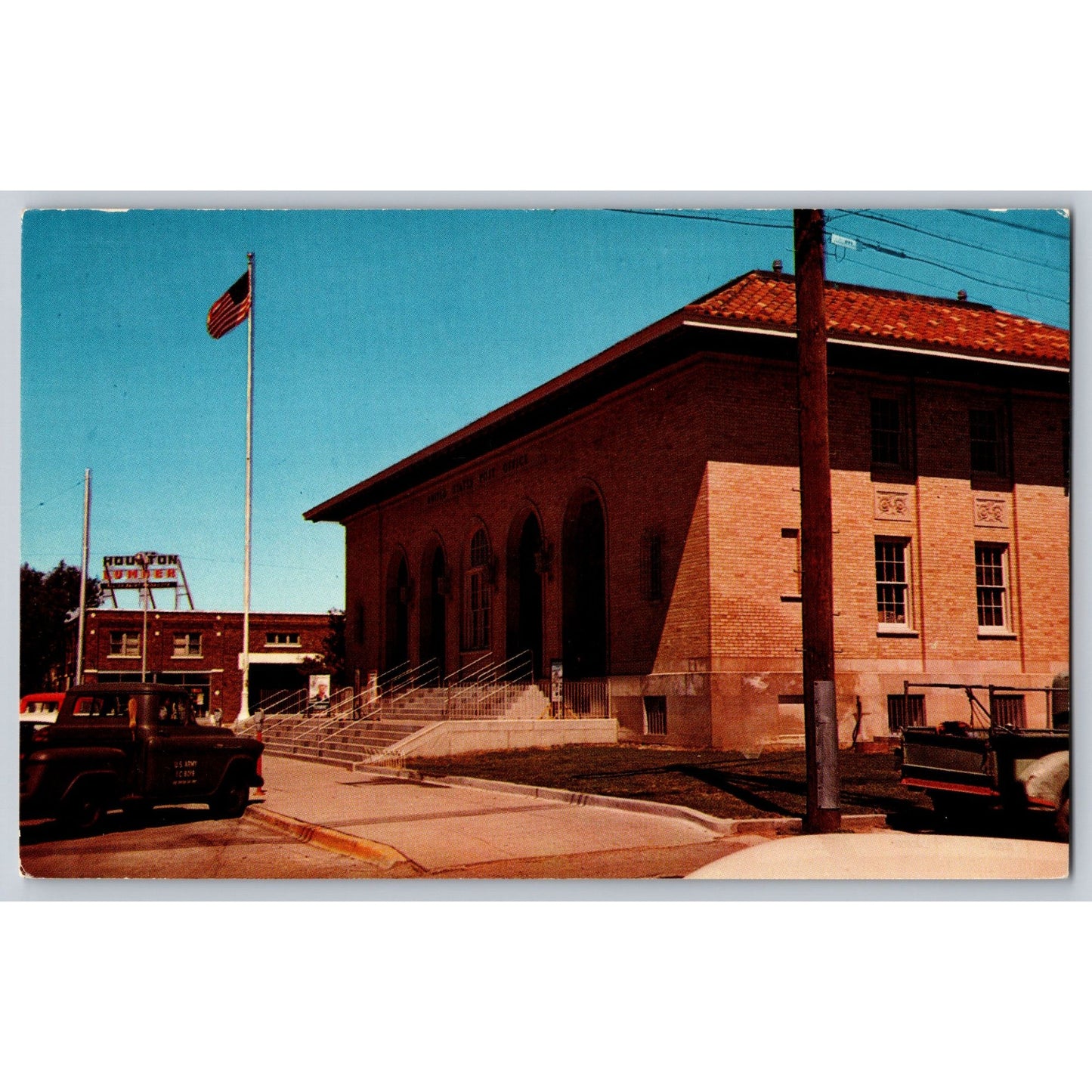 Clovis NM New Mexico US Post Office 1966 Chrome Postcard Unused FJ Schaal