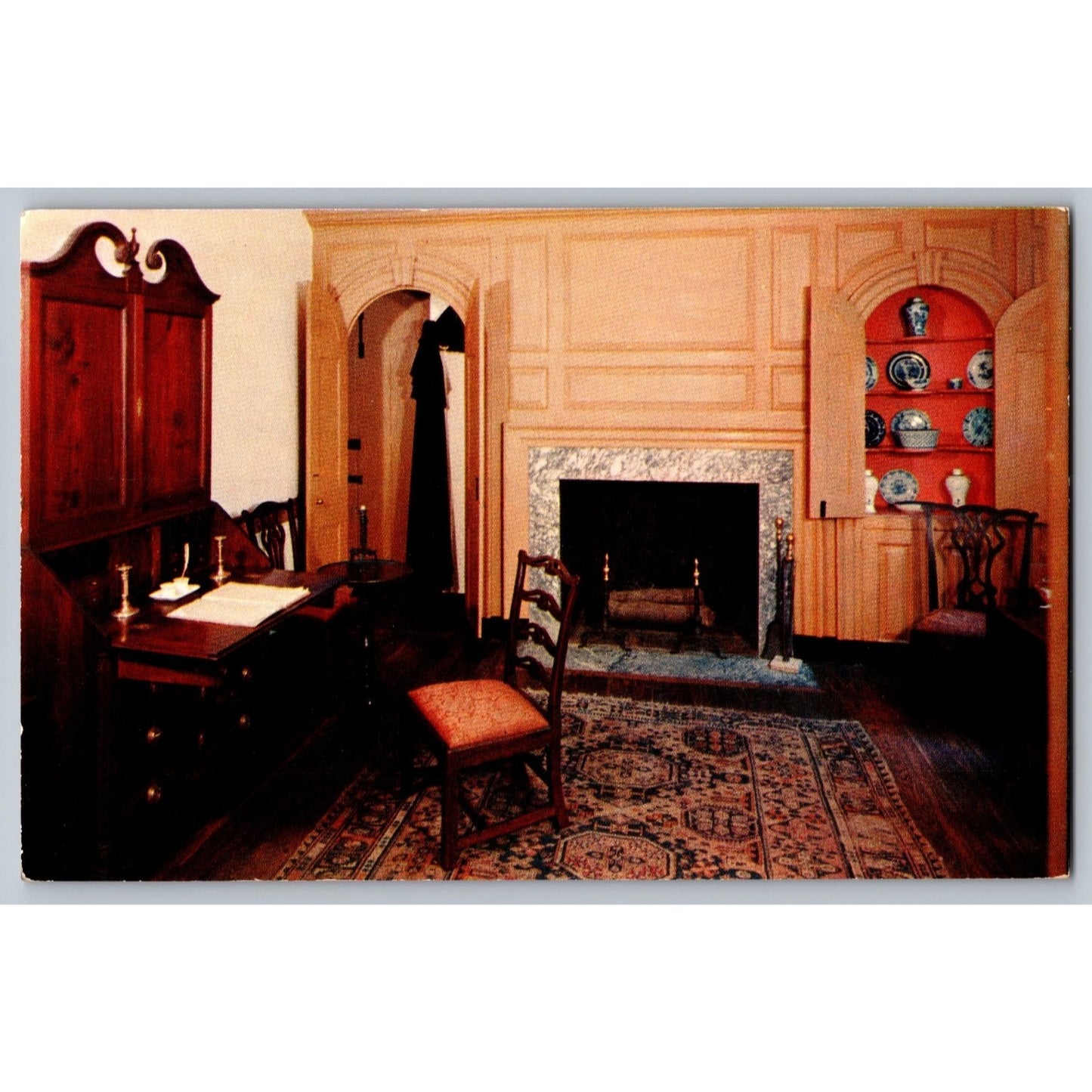 Valley Forge PA Pennsylvania Washington's Headquarters Reception Room Postcar