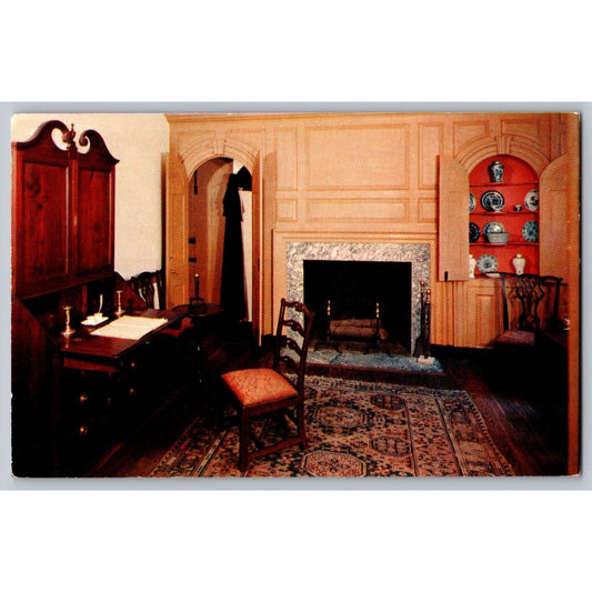 Valley Forge PA Pennsylvania Washington's Headquarters Reception Room Postcar