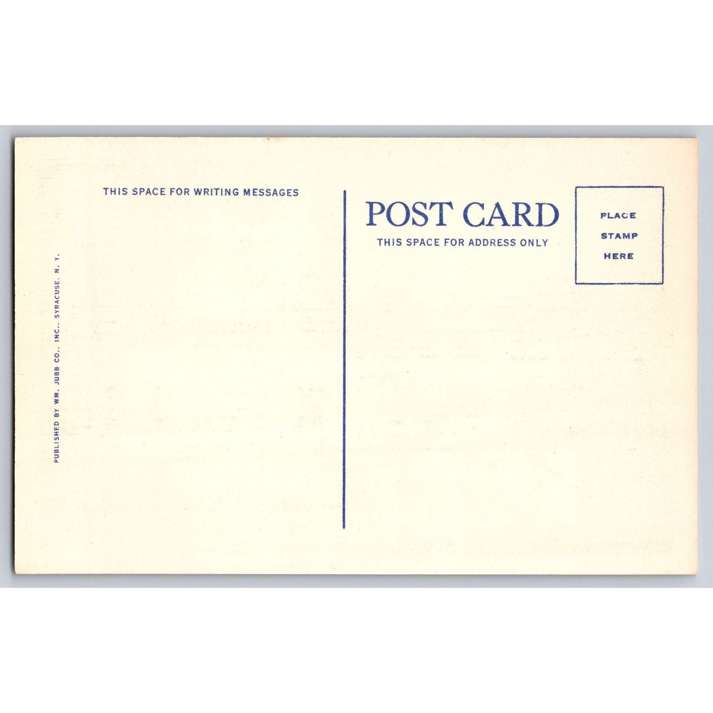 Rome NY New York City White Border Postcard Unused Wm Jubb Co 1940s