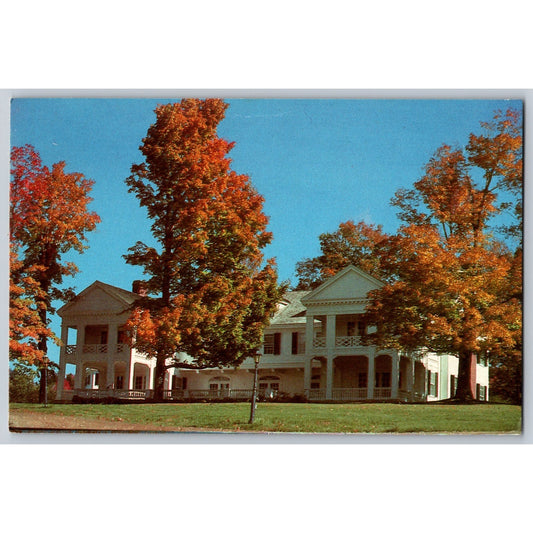 Wilmington VT Vermont White House Mansion Autumn Scene Chrome Postcard Unused