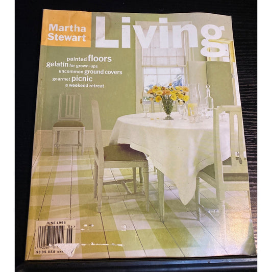Martha Stewart Living Magazine June 1996 Painted Floors Gourmet Picnic