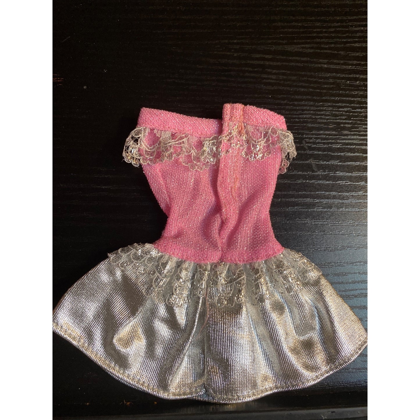 Barbie Fashion 10 Fashion Gift Pack 1991 Pink And Silver Dress #785-4