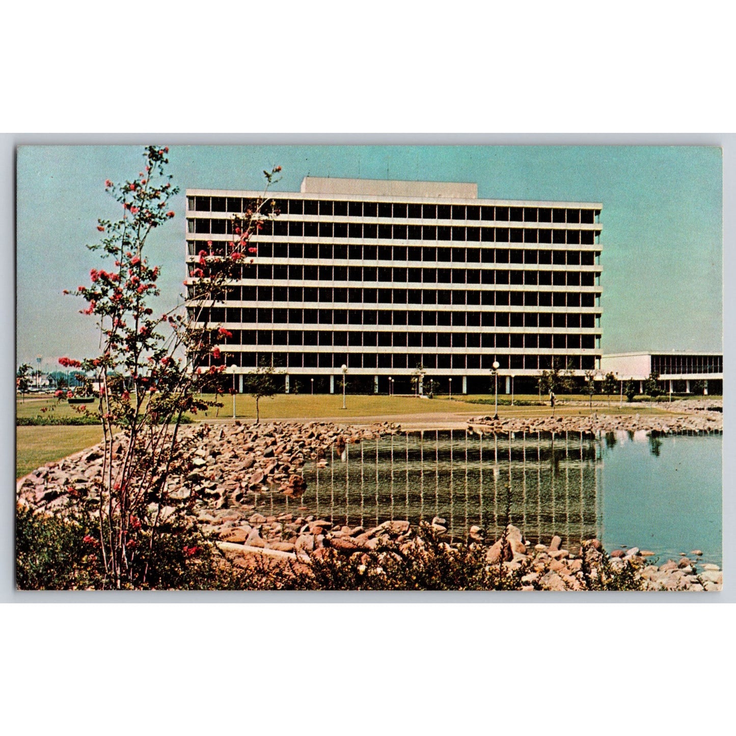 Houston TX Texas NASA Manned Spacecraft Center Chrome Postcard Unused