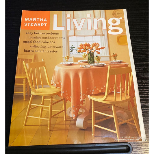 Martha Stewart Living Magazine #114 May 2003 Home Decor Recipes Gardening