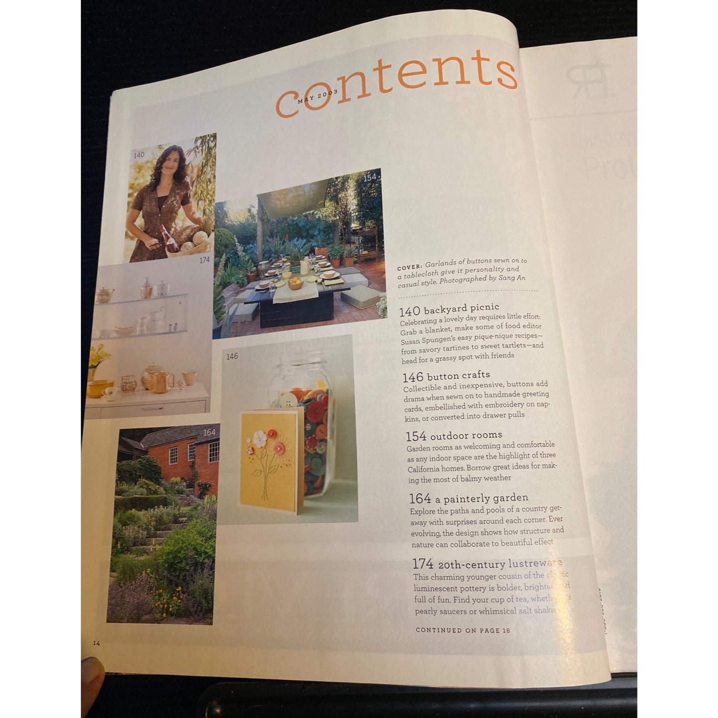 Martha Stewart Living Magazine #114 May 2003 Home Decor Recipes Gardening
