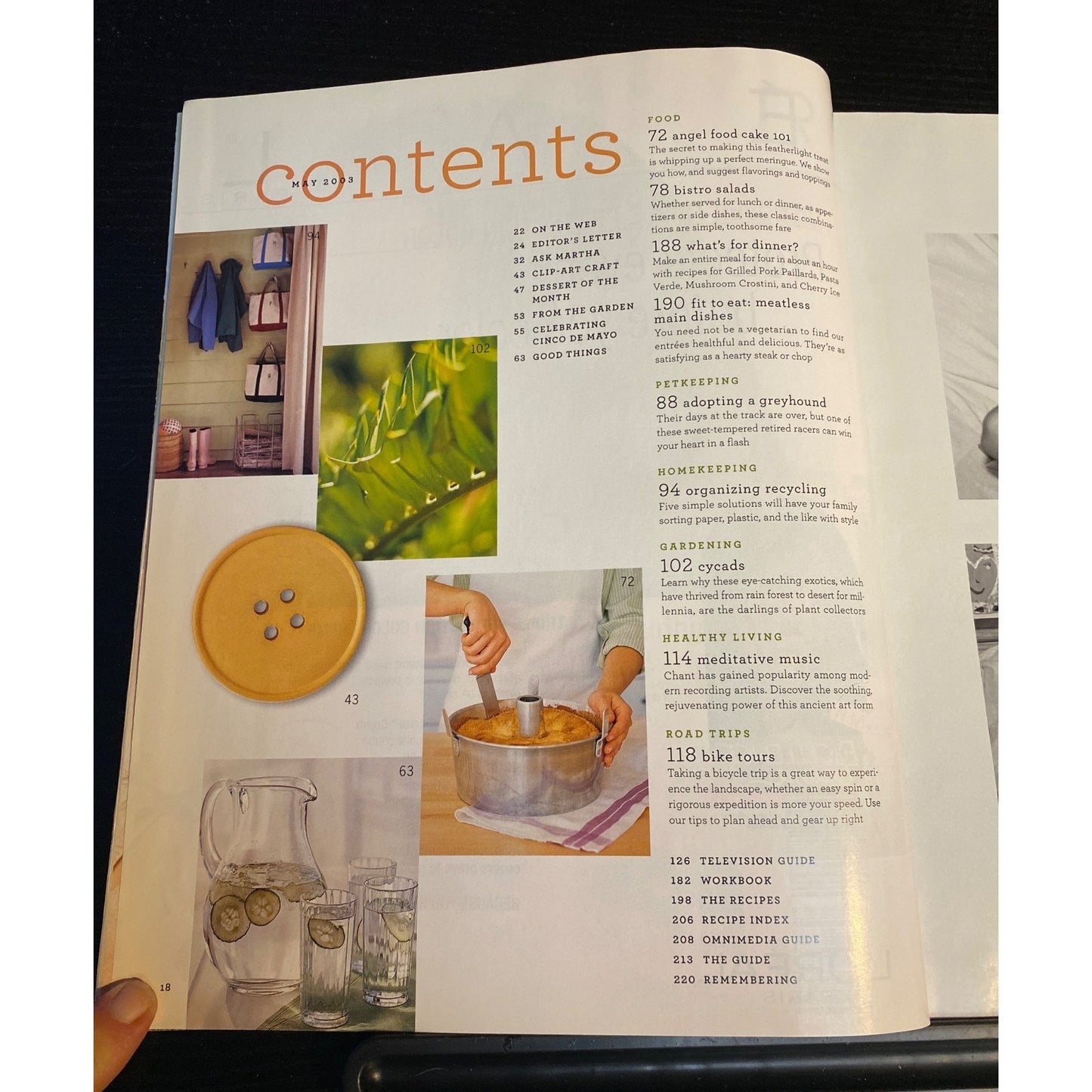 Martha Stewart Living Magazine #114 May 2003 Home Decor Recipes Gardening