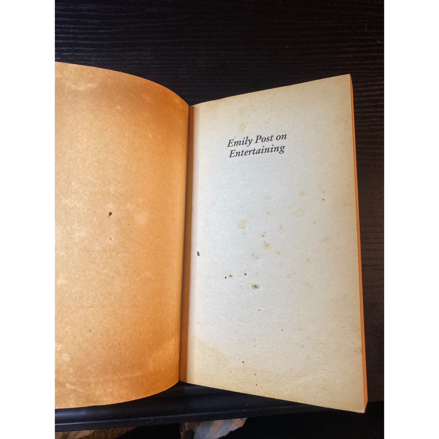 Emily Post On Entertaining Revised Edition By Elizabeth L. Post HarperPerennial 1994 Paperback