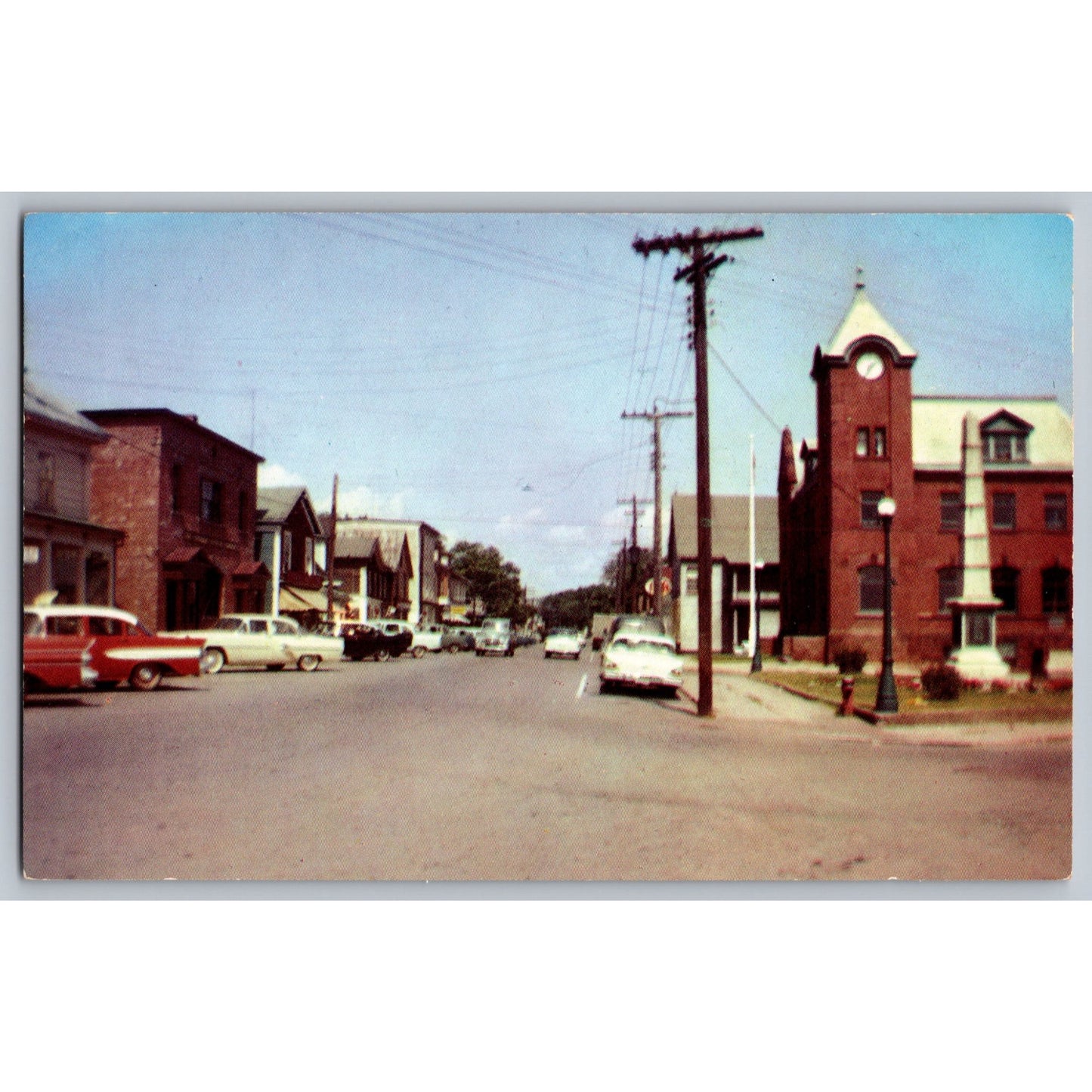 Parrsboro Nova Scotia Canada Main Street The Book Room Chrome Postcard