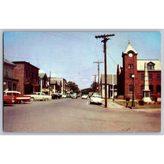 Parrsboro Nova Scotia Canada Main Street The Book Room Chrome Postcard