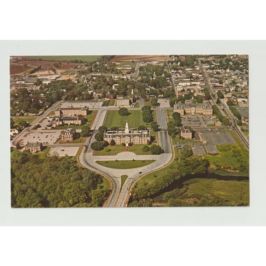 Dover DE Delaware Capital Buildings Aerial View Chrome Postcard Unused Dexter