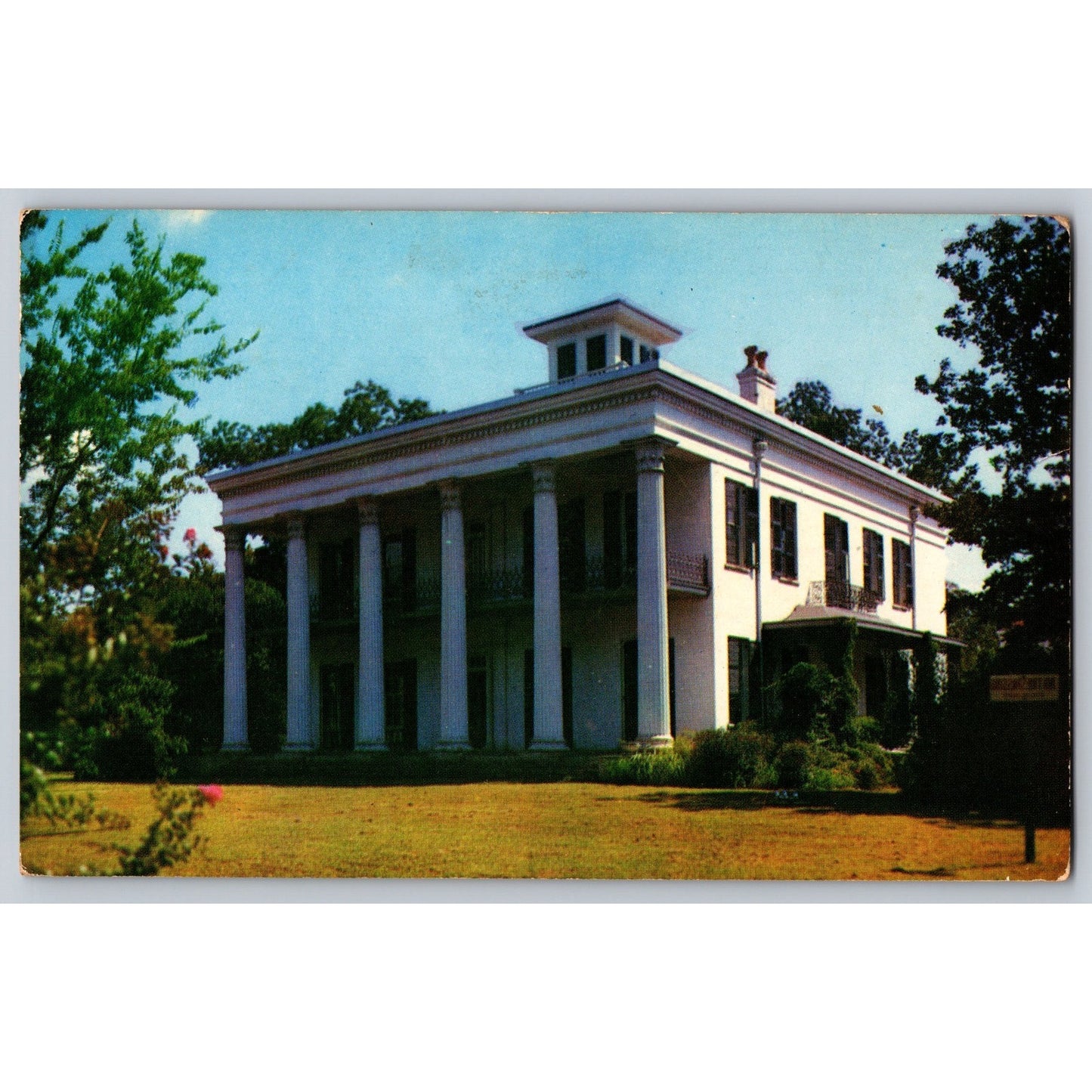 Selma AL Alabama Sturdivant Home Museum 1962 Chrome Postcard Used