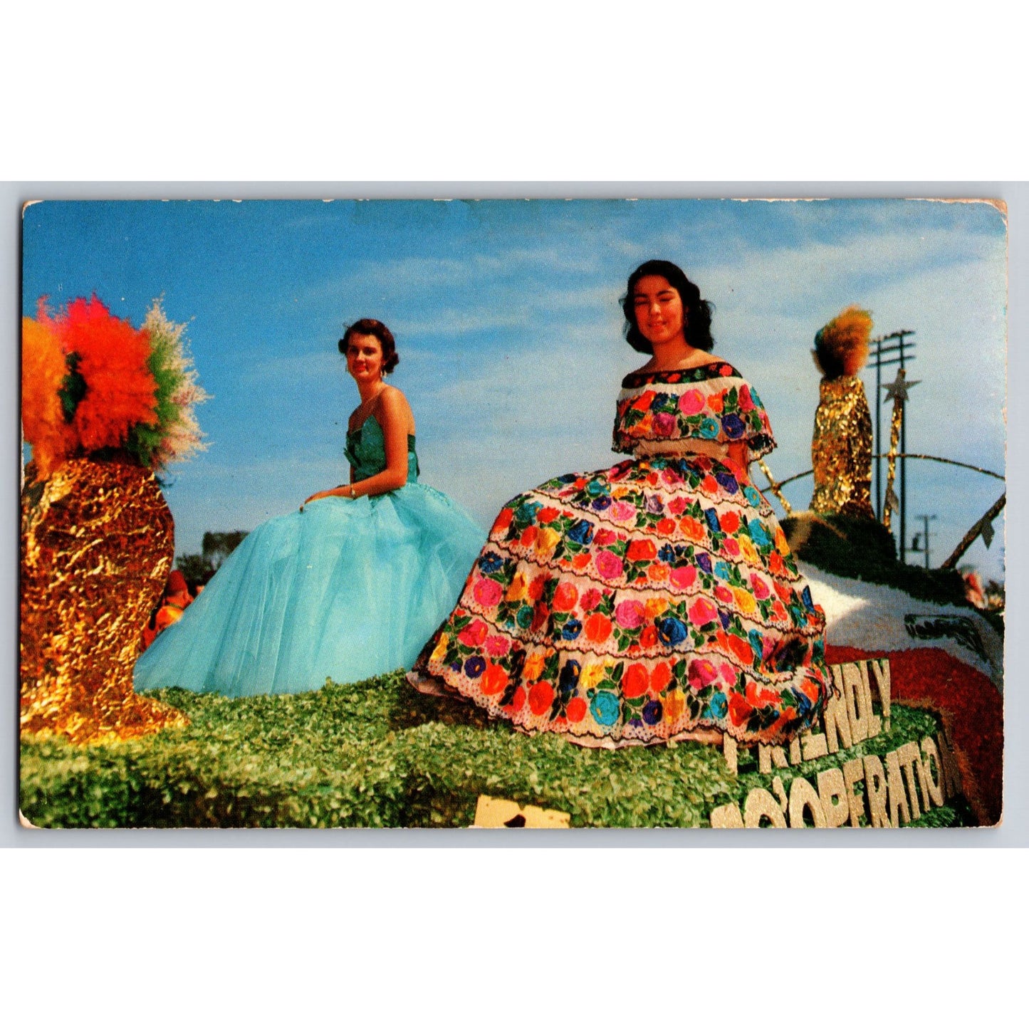 Rio Grande Valley TX Texas Valley Annual Fiesta Celebrations Chrome Postcard Don Bartels