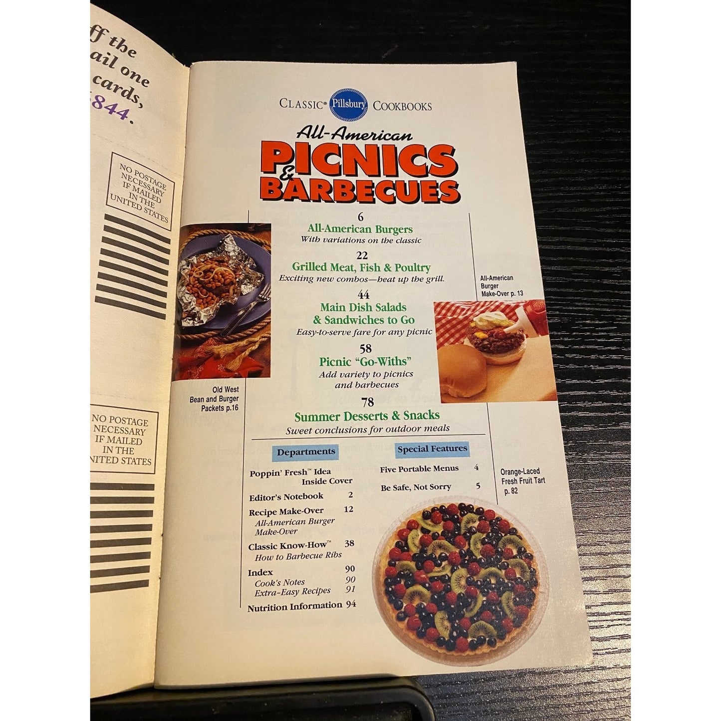Pillsbury Classic Cookbook 1995 June Booklet All-American Picnics & Barbecues