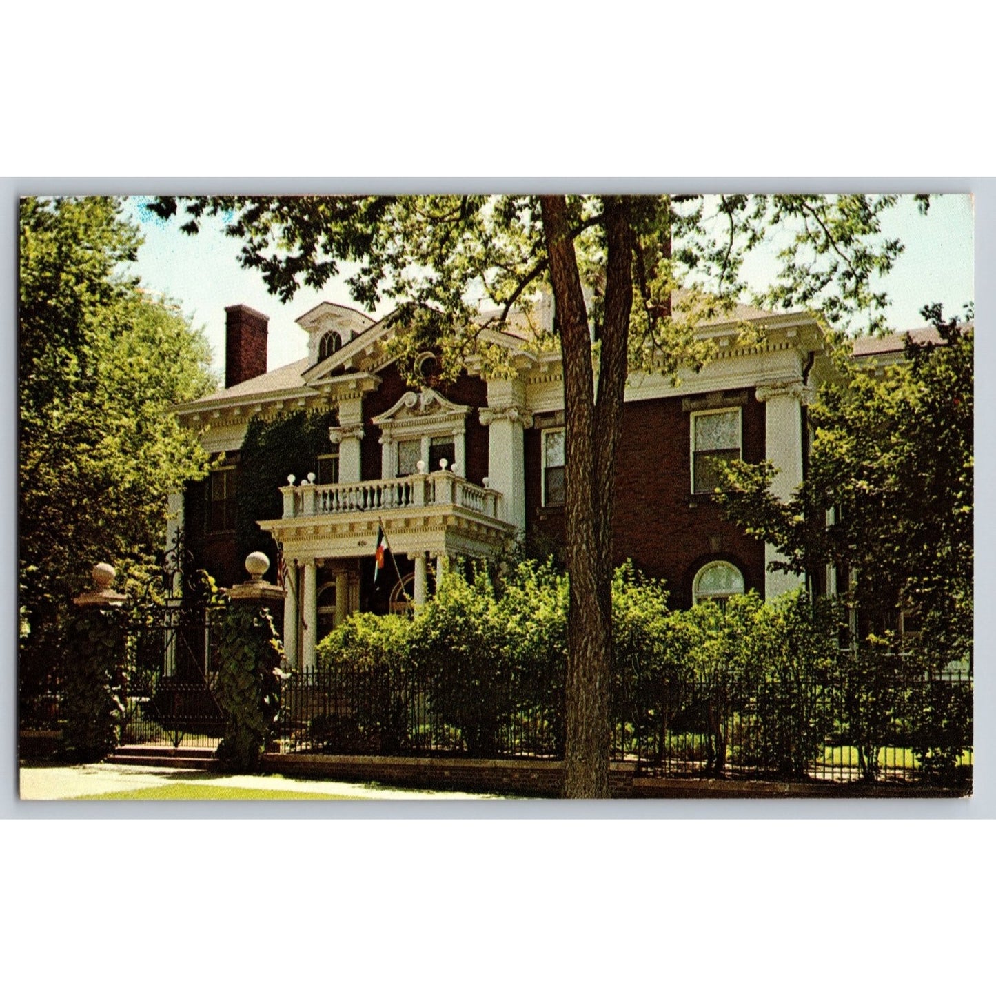 Denver CO Colorado Governor's Mansion Chrome Postcard Unused Geo R Dickson