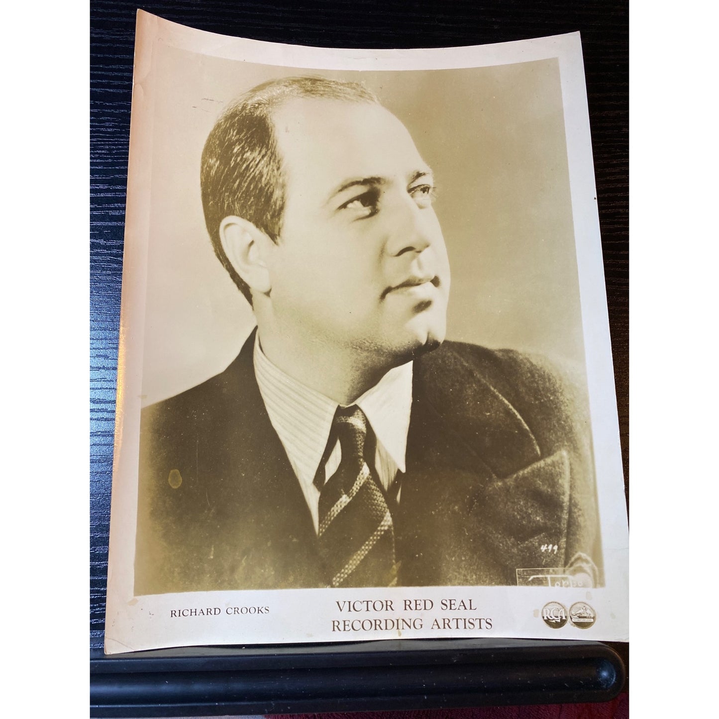 Movie Photo 8x10 Glossy Richard Crooks Victor Red Seal Recording Artist Portrait