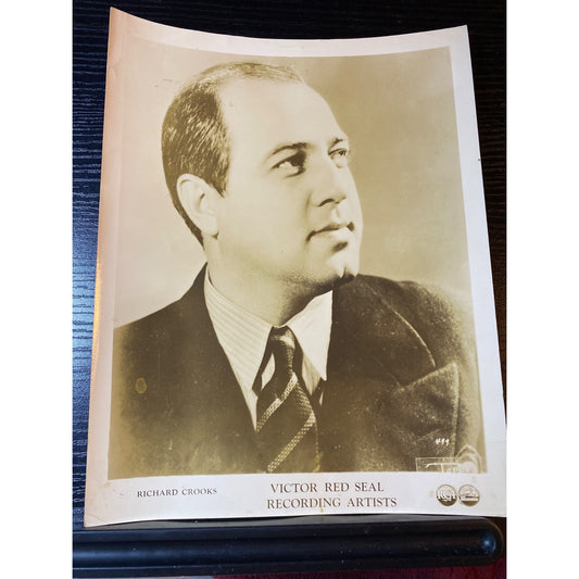 Movie Photo 8x10 Glossy Richard Crooks Victor Red Seal Recording Artist Portrait