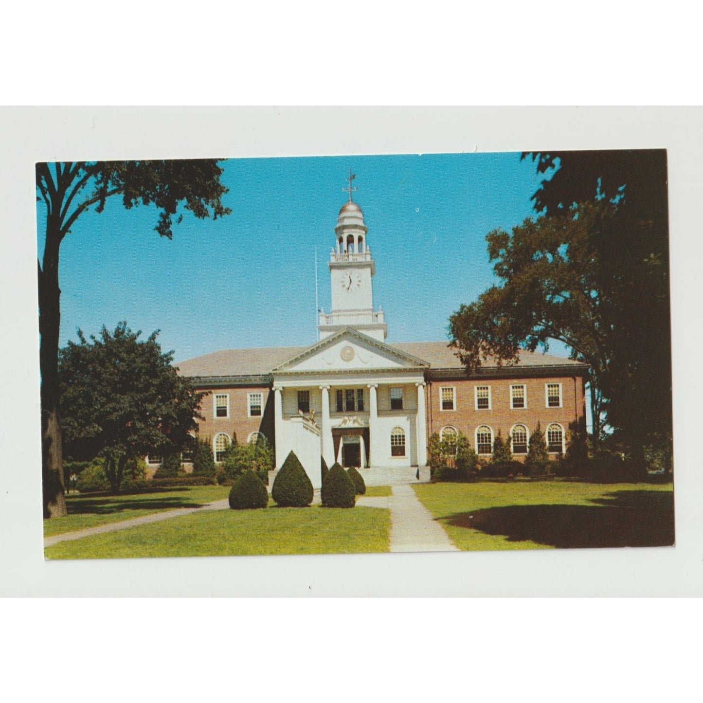 Stratford CT Connecticut Town Hall Chrome Postcard Unused