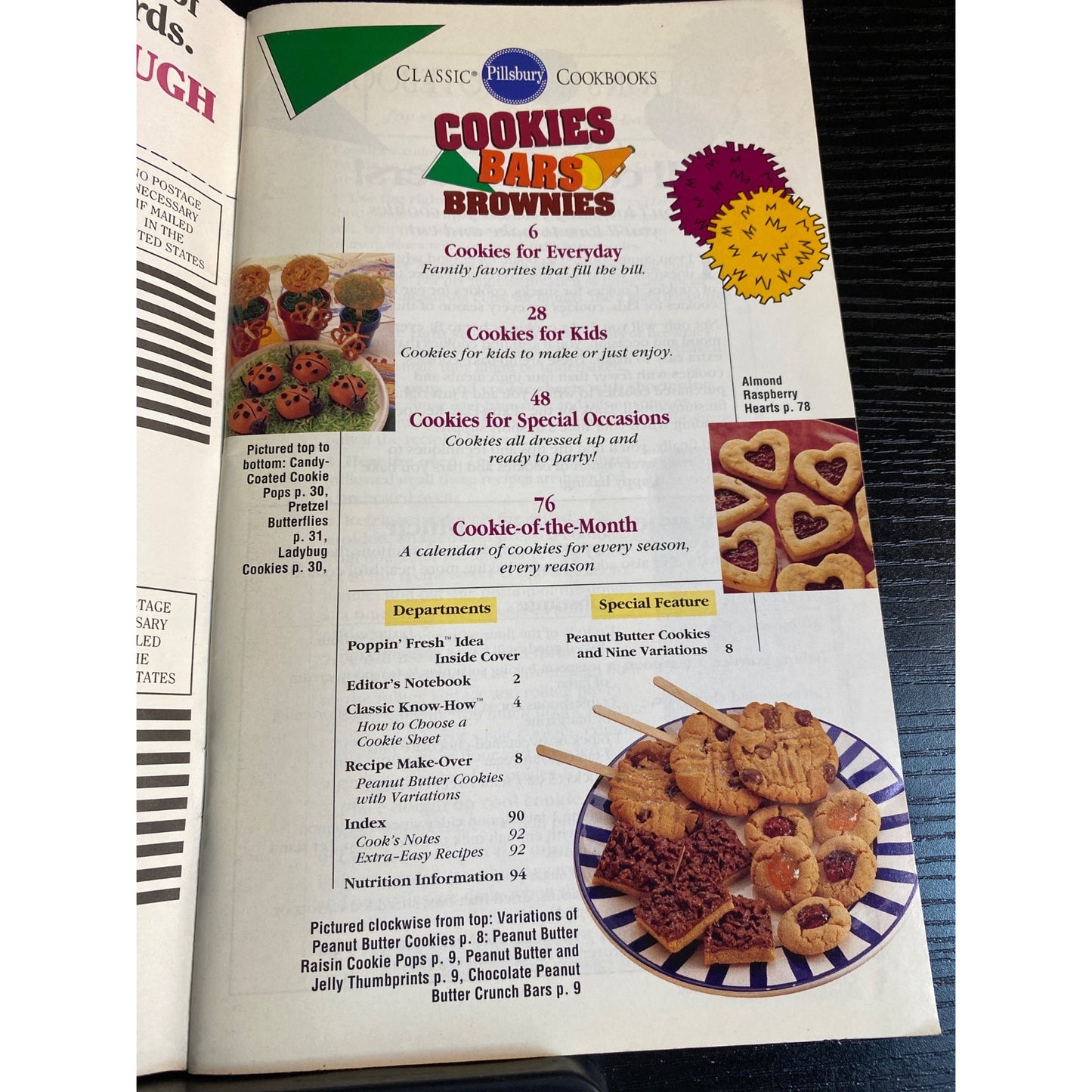 Pillsbury Classic Cookbooks Cookies Bars Brownies 1991 Booklet