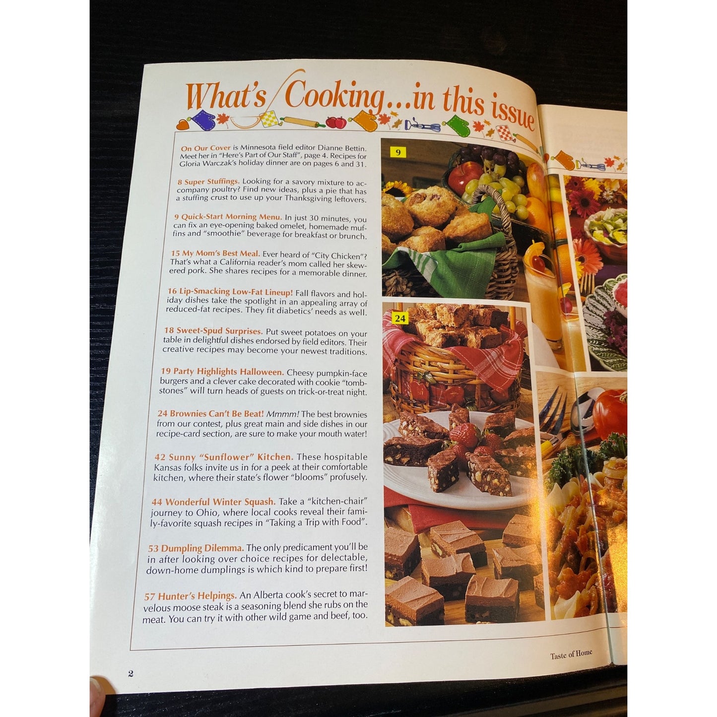 Taste Of Home October/November 1998 Holiday Recipes Issue