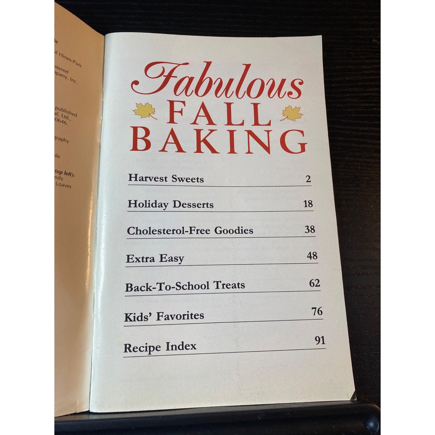 Favorite Brand Name Recipes Duncan Hines Cookbook Booklet 1992 Fall Baking