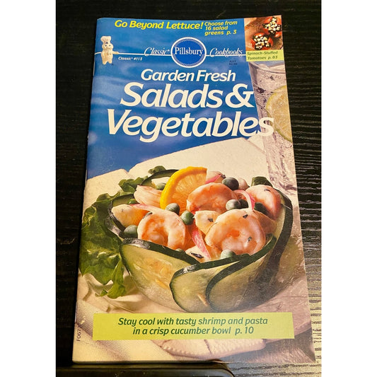 Pillsbury Classic Cookbook Booklet 1990 - Garden Fresh Salads & Vegetables