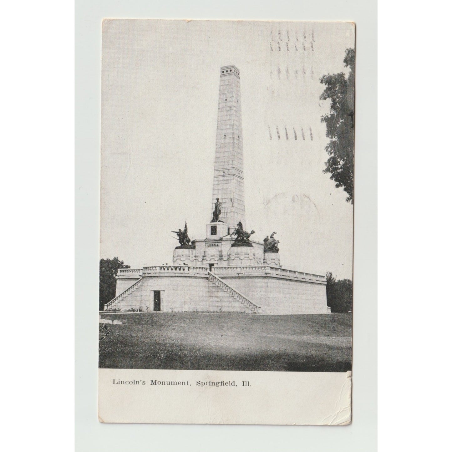 Postcard IL Illinois Springfield Lincoln Monument 1908 Divided Back Used