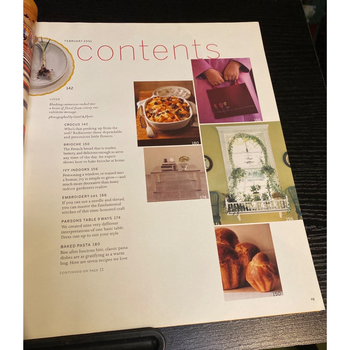 Martha Stewart Living Magazine #87 February 2001 Valentines Day Brioche Pasta