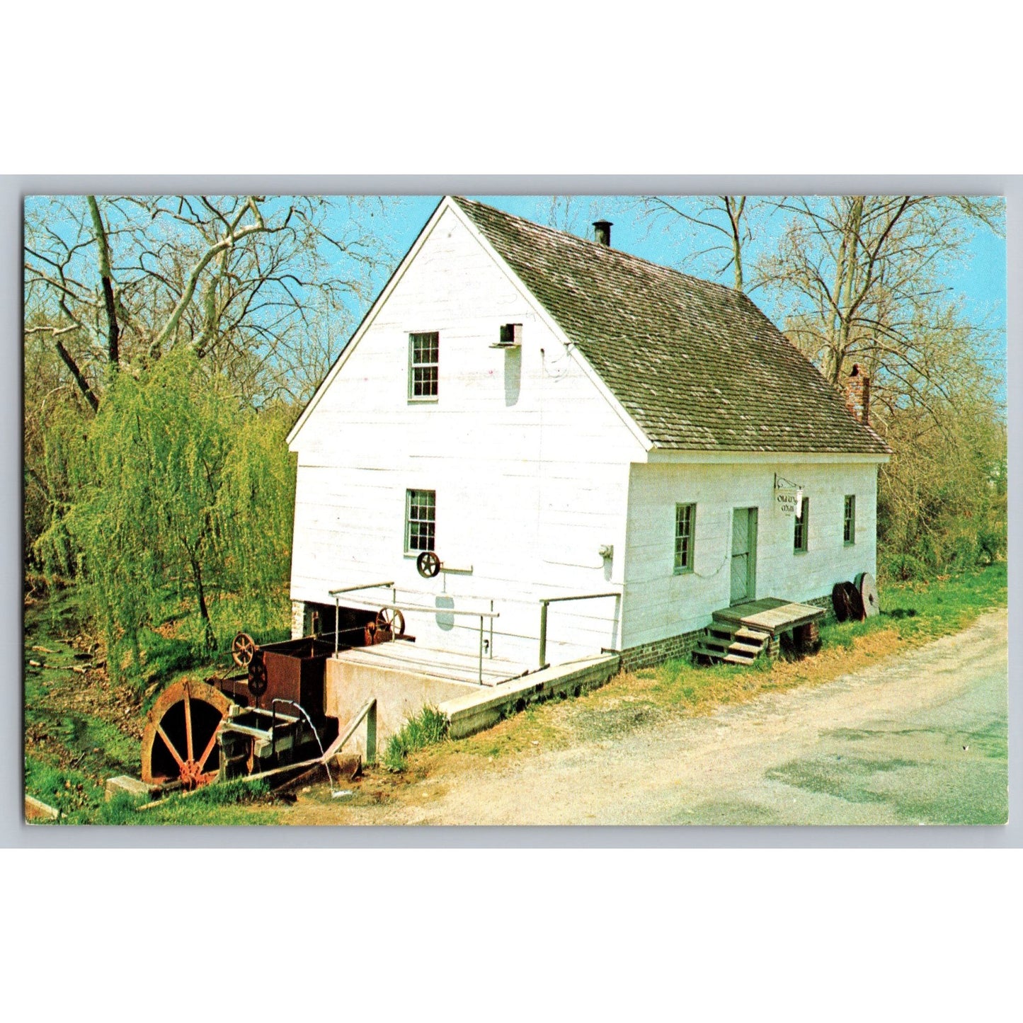 Wye Mills MD Maryland Old Wye Mill Chrome Postcard Unused