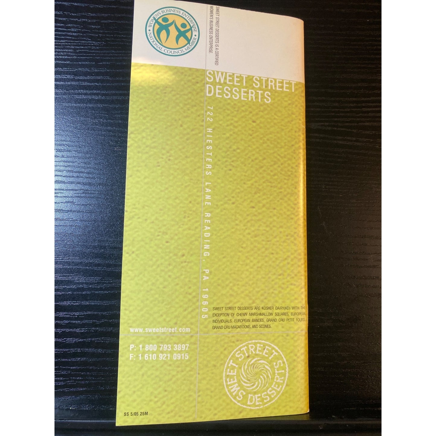 Product Brochure Sweet Street Desserts Catalog Gourmet Individual Desserts