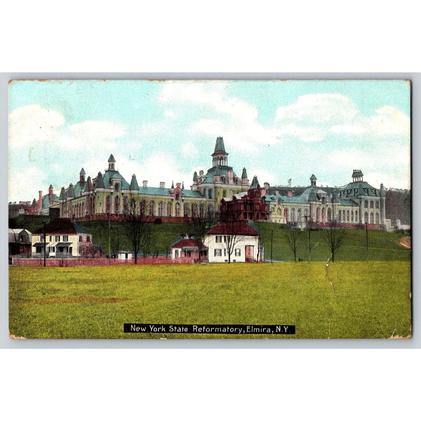Elmira NY New York State Reformatory 1909 Undivided Postcard Used