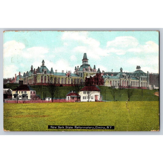 Elmira NY New York State Reformatory 1909 Undivided Postcard Used
