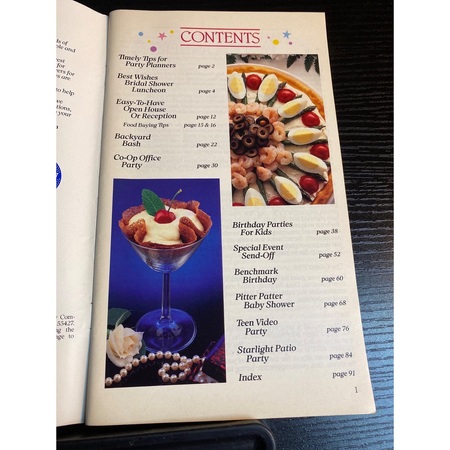Pillsbury Party Fun Cookbook Booklet 1984 Birthdays Showers Receptions & More