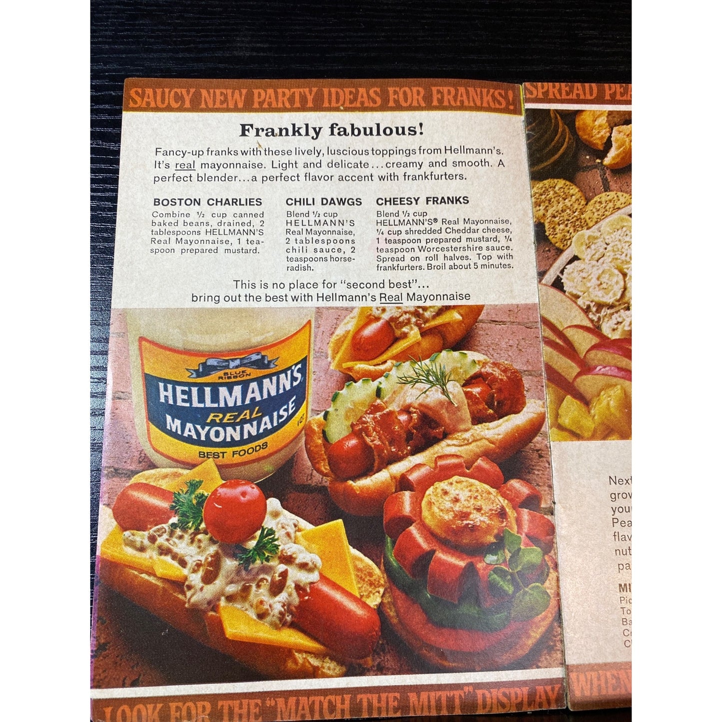 Patio Party Recipes Booklet 1960s Stokely Van Camps & Skippy Advertising