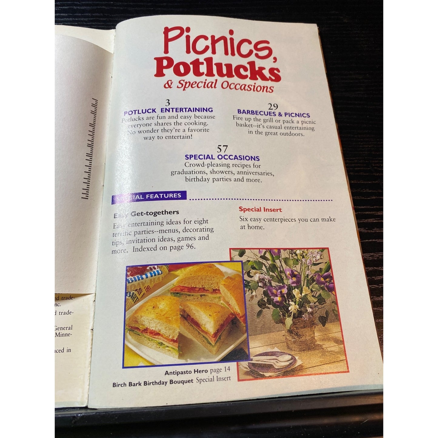 Betty Crocker Picnics Potlucks & Special Occasions Cookbook Booklet 1993